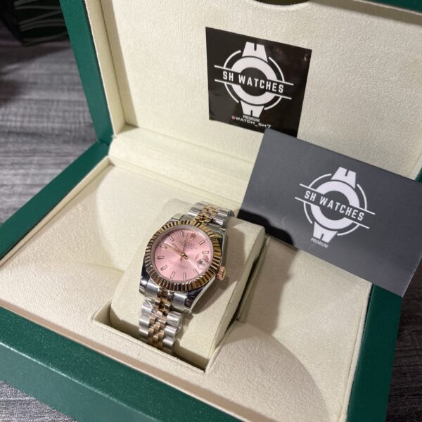 pink face rolex ladiea